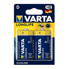 Батарейки алкалиновые VARTA Longlife D BLI 2 шт (4008496525348)