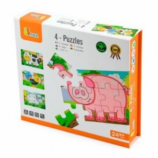Пазлы Viga Toys Ферма 48 элементов (50069) Пазлы Viga Toys Ферма 48 элементов (50069)