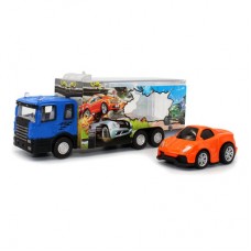 Автотранспортер Funky Toys Быстрое перевозки 1:60 с оранжевой машинкой (FT61052) Автотранспортер Funky Toys Быстрое перевозки 1:60 с оранжевой машинкой (FT61052)