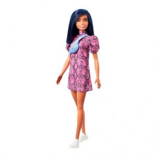 Кукла Barbie Fashionistas с синими волосами в розовом платье (FBR37/GHW57) Кукла Barbie Fashionistas с синими волосами в розовом платье (FBR37/GHW57)