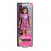 Кукла Barbie Fashionistas с синими волосами в розовом платье (FBR37/GHW57) Кукла Barbie Fashionistas с синими волосами в розовом платье (FBR37/GHW57)