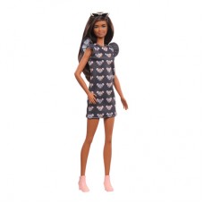 Кукла Barbie Fashionistas шатенка в сером платье и очках (GYB01) Кукла Barbie Fashionistas шатенка в сером платье и очках (GYB01)