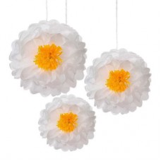 Декоративные помпоны Talking tables Ромашки 3 штуки (DD-POMFLOWER-DAISY)