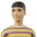 Кукла Barbie Fashionistas Кен в полосатом джемпере и джинсовых шортах (GRB91) Кукла Barbie Fashionistas Кен в полосатом джемпере и джинсовых шортах (GRB91)
