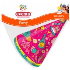 Колпаки бумажные 2016 EVENTA 13 см 6 шт в упаковке (39302620)