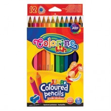 Карандаши цветные Colorino Jumbo 17.5 см с точилкой 12 цветов (15530PTR/1) Карандаши цветные Colorino Jumbo 17.5 см с точилкой 12 цветов (15530PTR/1)