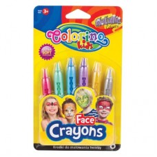 Краски для лица Colorino Metallic 6 цветов (65917PTR)
