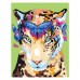 Набор Техника акриловый живопись по номерам Jaguar and butterflies ROSA START (N0001360) Набор Техника акриловый живопись по номерам Jaguar and butterflies ROSA START (N0001360)