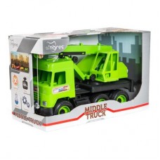Машинка Tigres Middle truck Кран зеленый в коробке (39483) Машинка Tigres Middle truck Кран зеленый в коробке (39483)