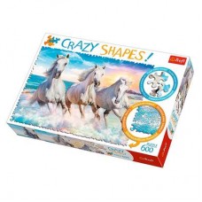 Пазл Trefl Crazy Shapes Галоп в волнах 600 элементов (11111) Пазл Trefl Crazy Shapes Галоп в волнах 600 элементов (11111)