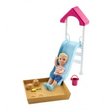 Набор Barbie Уход за малышами Горка и песочница (FXG94/FXG96) Набор Barbie Уход за малышами Горка и песочница (FXG94/FXG96)