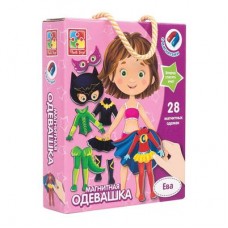 Настольная игра Vladi Toys Магнитная одевашка Ева на русском (VT3702-04) Настольная игра Vladi Toys Магнитная одевашка Ева на русском (VT3702-04)