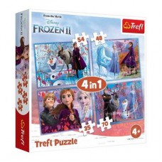 Пазлы Trefl Frozen 2 Путешествие в неизвестность 4 в 1 (34323) Пазлы Trefl Frozen 2 Путешествие в неизвестность 4 в 1 (34323)