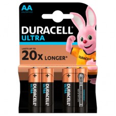 Батарейки алкалиновые Duracell Ultra Power АА 1.5V LR6 4 шт (5000394062573b)
