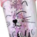 Тамблер-стакан YES Pink Cat с блестками 450мл с трубочкой (707076) Тамблер-стакан YES Pink Cat с блестками 450мл с трубочкой (707076)