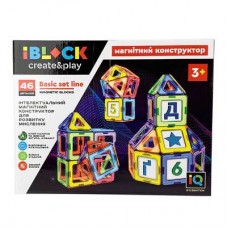 Магнитный конструктор IBLOCK 46 деталей (PL-920-03) Магнитный конструктор IBLOCK 46 деталей (PL-920-03)