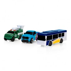Набор машинок Micro Machines Городской транспорт 3 штуки (MMW0010) Набор машинок Micro Machines Городской транспорт 3 штуки (MMW0010)