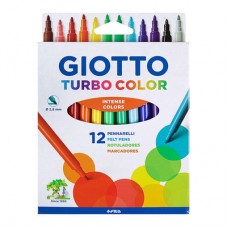 Фломастеры Fila Giotto Turbo color 12 цветов коробка (071400) Фломастеры Fila Giotto Turbo color 12 цветов коробка (071400)