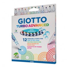 Фломастеры Fila Giotto Turbo advanced 12 цветов (426000) Фломастеры Fila Giotto Turbo advanced 12 цветов (426000)