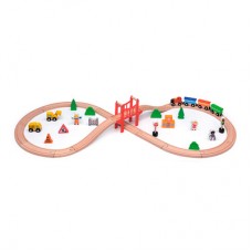Игровой набор Viga Toys Железная дорога 39 элементов (50266) Игровой набор Viga Toys Железная дорога 39 элементов (50266)