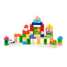 Кубики Viga Toys Ферма 50 элементов (50285) Кубики Viga Toys Ферма 50 элементов (50285)