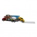 Автотранспортер Funky Toys Быстрое перевозки 1:60 с желтой машинкой (FT61053)
