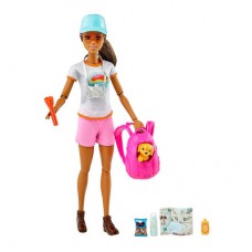 Кукла Barbie Активный отдых Брюнетка с щенком (GKH73/GRN66) Кукла Barbie Активный отдых Брюнетка с щенком (GKH73/GRN66)