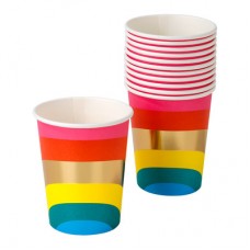 Бумажные стаканчики Talking tables Радуга 250 мл 12 штук (RAIN-CUP)