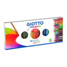 Карандаши цветные Fila Giotto Stilnovo 50 цветов с точилкой (25730000) Карандаши цветные Fila Giotto Stilnovo 50 цветов с точилкой (25730000)