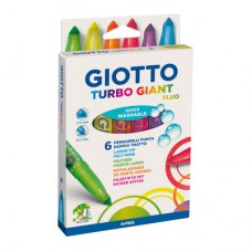 Фломастеры Fila Giotto Turbo giant флуоресцентные 6 цветов (433000) Фломастеры Fila Giotto Turbo giant флуоресцентные 6 цветов (433000)