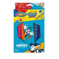 Карандаши цветные Colorino Disney Микки Маус 13 цветов с точилкой (89847PTR) Карандаши цветные Colorino Disney Микки Маус 13 цветов с точилкой (89847PTR)