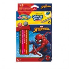 Карандаши цветные Colorino Человек-паук 13 цветов с точилкой (91789PTR) Карандаши цветные Colorino Человек-паук 13 цветов с точилкой (91789PTR)
