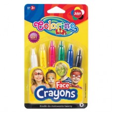 Краски для лица Colorino 6 цветов (32629PTR)
