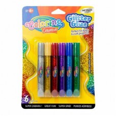 Клей с блестками Colorino металлик 10.5 мл 6 шт (68826PTR) Клей с блестками Colorino металлик 10.5 мл 6 шт (68826PTR)