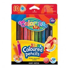 Карандаши Colorino Mini Jumbo 10 цветов треугольные с точилкой (32964PTR) Карандаши Colorino Mini Jumbo 10 цветов треугольные с точилкой (32964PTR)