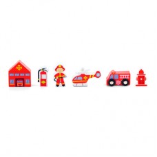 Дополнительный набор к железной дороге Viga Toys Пожарная станция (50815) Дополнительный набор к железной дороге Viga Toys Пожарная станция (50815)