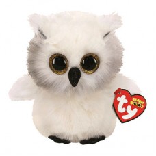 Мягкая игрушка TY Beanie boo's Белая сова Остин 25 см (36480)