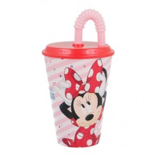 Тамблер-стакан Stor Disney Минни Маус 430 мл с трубочкой (Stor-18830) Тамблер-стакан Stor Disney Минни Маус 430 мл с трубочкой (Stor-18830)