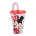 Тамблер-стакан Stor Disney Минни Маус 430 мл с трубочкой (Stor-18830)