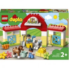 Конструктор LEGO DUPLO Конюшня для лошади и пони (10951) Конструктор LEGO DUPLO Конюшня для лошади и пони (10951)