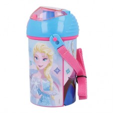 Бутылка Stor Frozen Эльза и Кристофф с ремешком 450 мл пластиковая (Stor-17969)