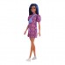 Кукла Barbie Fashionistas с синими волосами в розовом платье (GXY99) Кукла Barbie Fashionistas с синими волосами в розовом платье (GXY99)