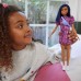 Кукла Barbie Fashionistas с синими волосами в розовом платье (GXY99) Кукла Barbie Fashionistas с синими волосами в розовом платье (GXY99)