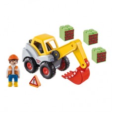 Конструктор Playmobil 1.2.3 Экскаватор с ковшом (70125) Конструктор Playmobil 1.2.3 Экскаватор с ковшом (70125)