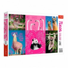 Пазл Trefl Neon Color Line Забавные животные 1000 элементов (10594) Пазл Trefl Neon Color Line Забавные животные 1000 элементов (10594)