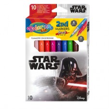 Фломастеры Colorino Звездные войны 10 цветов двусторонние (89502PTR) Фломастеры Colorino Звездные войны 10 цветов двусторонние (89502PTR)