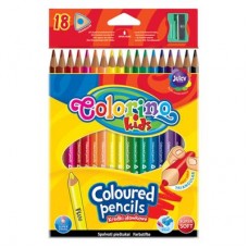 Карандаши цветные треугольные Colorino 18 цветов (57431PTR) Карандаши цветные треугольные Colorino 18 цветов (57431PTR)