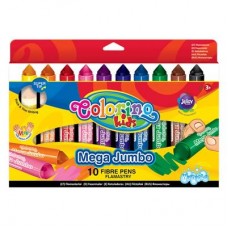 Фломастеры Colorino Mega Jumbo 10 цветов (32124PTR) Фломастеры Colorino Mega Jumbo 10 цветов (32124PTR)