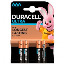 Батарейки алкалиновые Duracell Ultra Power ААА 1.5V LR03 4 шт (5000394062931b)