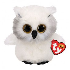 Мягкая игрушка TY Beanie boo's Белая сова Аустин 15 см (36305)